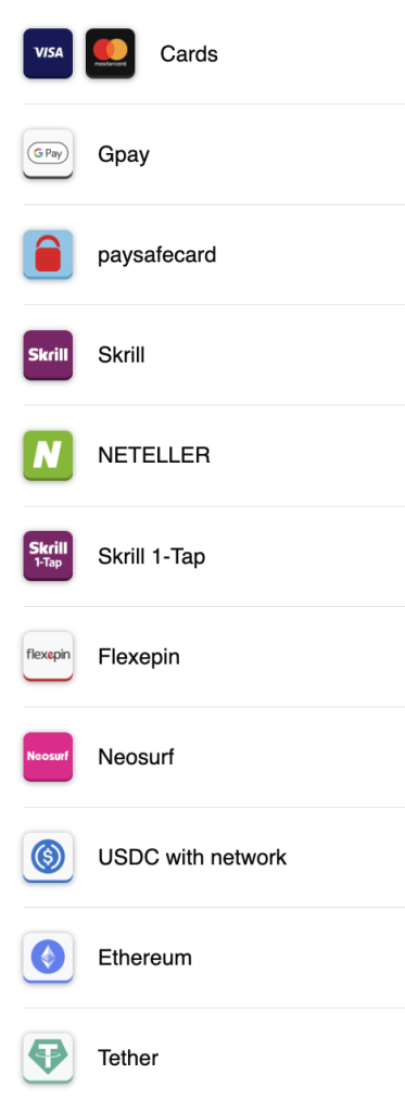 Payments at All Slots Casino NZ